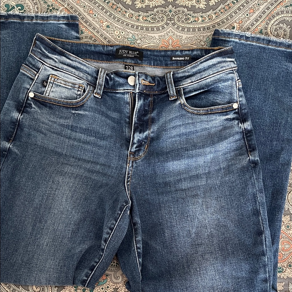 Judy Blue Women's Blue Jeans Boyfriend Fit Size 7/28